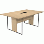 TABLE DE RÉUNION RAZOR 180 CM - CHÊNE - PIEDS ANTHRACITE - ARTARREDI