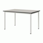 TABLE MALIBU 120X80 T5 4P ST ANTIB BLC SE W911/NOIR BLC 9016