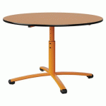TABLE MALIBU Ø 120 T3/T6 PC ST ORANGE U340/NOIR ORANGE 1028