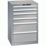 ARMOIRE GRIS PIGEON 564X572X850 AVEC 6 TIR. 75KG - LISTA