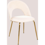 CHAISE EN VELOURS CÔTELÉ GLORYS SKLUM BEIGE LIN - BEIGE LIN