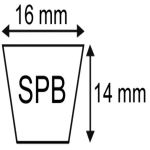 COURROIE SPB1500 16X14X1500