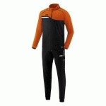 ENSEMBLE SURVÊTEMENT DE FOOT POLYESTER VESTE ET PANTALON ENFANT - JAKO - COMPETITION 20 NOIR/ORANGE FLUO