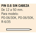 KIVEC - MCPIN0.6-12 - .6-12 BROCHES 0.6 PA TÊTELONGUE 12 MM