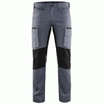 PANTALON DE TRAVAIL SERVICES STRETCH GRIS/NOIR TAILLE 46 - BLAKLADER