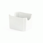 PRÉSENTOIRS À SACHETS EN PORCELAINE BLANCHE OLYMPIA - LOT DE 6