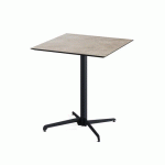 TABLE DE BISTROT PLIABLE X CROSS MOONSTONE 70X70 CM - VEBA