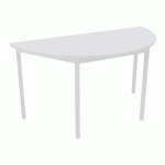 TABLE DE RÉUNION DEMI-LUNE TREFF 140 X 70 BLANC/ BLANC