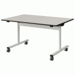 TABLE MALIBU RAB. 120X80 T4 DL ST BLC SEL W911/NOIR BLC 9016