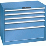 ARMOIRE 5 TIROIRS 1023X725X850MM-CAPACITÉ 200KG-BLEU - LISTA