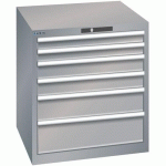 ARMOIRE GRIS PIGEON 717X725X800 AVEC 6 TIR. 75KG - LISTA