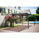 CARPORT VOITURE EN ALUMINIUM 5,00X2,80 M - 14,70 M2 HABRITA