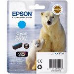 CARTOUCHE ENCRE EPSON T2632 CYAN - 26XL OURS POLAIRE