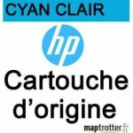 HP - 91 - C9470A - CARTOUCHE D'ENCRE CYAN CLAIR - PRODUIT D'ORIGINE - 775 ML