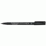 LOT DE 2 - FEUTRE PERMANENT STAEDTLER LUMOCOLOR 310 CD/DVD À CAPUCHON POINTE 0,4 MM NOIR