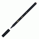 LOT DE 2 - STYLO FEUTRE BIC VISA À CAPUCHON POINTE 2 MM NOIR - ÉCRITURE MOYENNE 0,8 MM