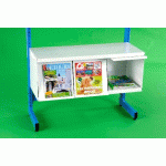 MODULE À ROULETTES ZÉDIA ROUGE RAL 3000 - MANUTAN COLLECTIVITÉS