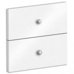 MTI LOT DE 2 TIROIRS + FOND COLORIS BLANC