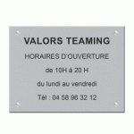 PLAQUE SIGNALÉTIQUE PERSONNALISABLE ACRYLIQUE - 30 X 20 CM META-PLAST JUSQU