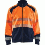 SWEAT ZIPPÉ HAUTE-VISIBILITÉ TAILLE XXL - BLAKLADER