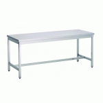 TABLE DE TRAVAIL CENTRALE EN INOX 800 X 1000 MM