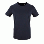 TEE-SHIRT PERSONNALISABLE HOMME EN COTON ORGANIQUE BIO FRENCH MARINE