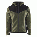VESTE TRICOTÉE AVEC SOFTSHELL VERT FONCÉ/NOIR TXL - BLÅKLÄDER - 594025364199XL