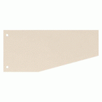 INTERCALAIRES TRAPÈZE UNIS BEIGES PERFORÉS BRUNEAU CARTE RECYCLÉE - 105 X 240 MM - PAQUET DE 100