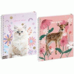 LOT DE 6 - CAHIER DE TEXTES LOVELY, ASSORTI