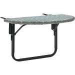 TABLE DE BALCON GRIS 60X60X40 CM R�SINE TRESS�E - VIDAXL