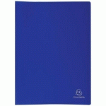 PROTÈGE-DOCUMENTS BLEU PP SOUPLE POCHETTES OPAQUE 80 VUES A4 - EXACOMPTA