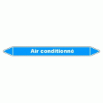LOT DE 3 - MARQUEUR - TUYAUTERIE CLIMATISATION - VINYLE LAMINÉ - NFX 08-105 250 X 26 MM