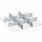 MATÉRIEL DE SUBDIVISION POUR TIROIRS 459X459X75MM - LISTA