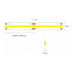 NOVOLIGHT - RUBAN LED COF IP20 IRC90 9W 1000LM 8MMX5M 6000°K - 6000