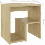 TABLE DE CHEVET CHÊNE SONOMA 40X30X40 CM AGGLOMÉRÉ