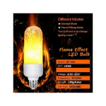 TRADE SHOP TRAESIO - AMPOULE LED LAMPE FLAMME EFFET FEU MOUVEMENT DOUILLE E27 5W WATT