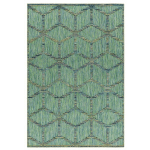 ALLOTAPIS - TAPIS INTÉRIEUR ET EXTÉRIEUR GÉOMÉTRIQUE DESIGN AURA VERT 120X170 - VERT