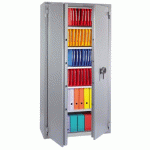 ARMOIRE FORTE VOL-INCENDIE SERRURE À CLÉ 680 LITRES 231 KG - MANUTAN COLLECTIVITÉS