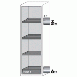 ARMOIRE SÉCURITÉ S-CLASSIC-90 S90.196.060.WDAS GRIS CLAIR