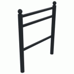 BARRIÈRE LIZEL 1 M TÊTE BOULE MÉTAL GRIS 7016 - BUTON DESIGN
