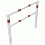 BARRIÈRE POUR CHEMINS PIÉTONS - BLANC/ROUGE - 1500MM - SCHAKE