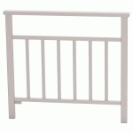 BARRIÈRE VENISE 1 M STRUCTURE BARREAUX - ZINC GRIS 7044 - PROCITY