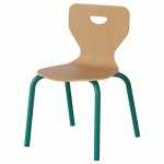 CHAISE MALIBU 4P - T3 - COQUE HÊTRE / ALU BLEU 5018 - MANUTAN EXPERT