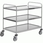 LE CHARIOT À DÉBARRASSER TOURNUS EQUIPEMENT 3 PLATEAUX - MANUTAN COLLECTIVITÉS