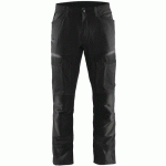 PANTALON DE TRAVAIL SERVICES STRETCH NOIR/GRIS FONCÉ TAILLE 52C - BLAKLADER