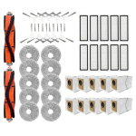 TLILY - POUR LES ASPIRATEURS ROBOTS OMNI 2 / C102CN/OMNI 1S/B116, BROSSE LATÉRALE PRINCIPALE, FILTRE HEPA, TISSUS DE VADROUILLE, SAC À POUSSIÈRE,