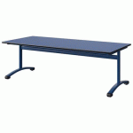 TABLE MALIBU 180X80 T3 DL STRA BLEU U525/NOIR BLEU 5005