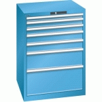 ARMOIRE BLEU CLAIR 717X725X1000 AVEC 7 TIR. 75KG - LISTA