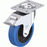 BLICKLE - ROULETTE PIVOTANTE À FREIN Ø 160MM BANDAGE CAOUTCHOUC NR 300KG - LE-POEV 160R-FI-SB