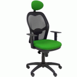 CHAISE JORQUERA AVEC APPUI-TÊTE NOIR/VERT - PIQUERAS Y CRESPO